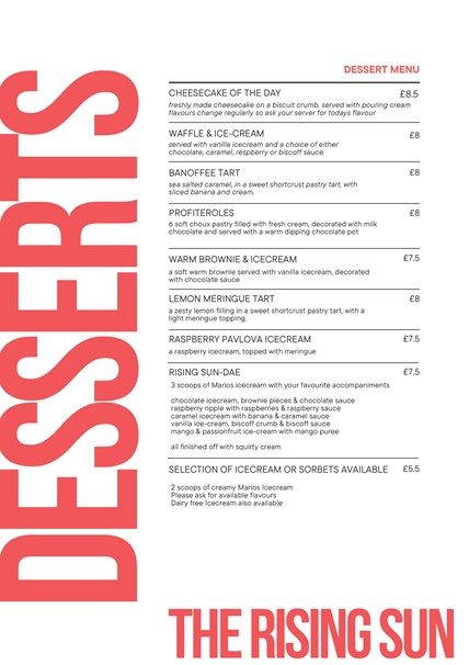 Buffet Menu 1