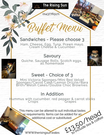 Buffet Menu 1